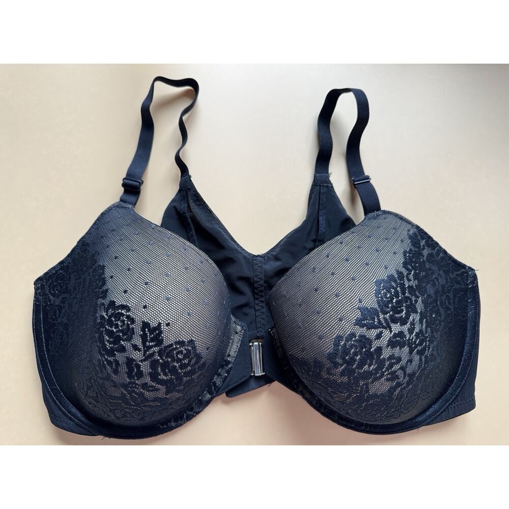 Soma‎ 34DD Bra Black Stunning Support Full Coverage Underwire Back Closure